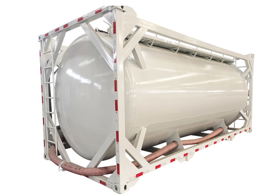 20FT Bulk Tank Container 22CBM Cement Tank Container With Fluidization