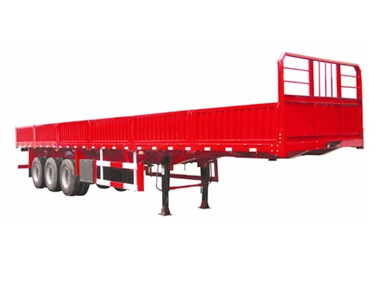 40-60 Tons Side Wall Semi Trailer Q345B Steel Three Axle Trailer