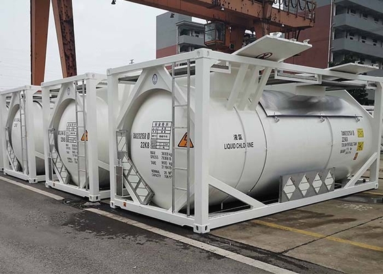 ASME T50 ISO Tank Container LR Liquid Chlorine Storage Tanks