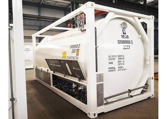 LNG Cryogenic ISO Tank T75 40 Ft Tank Container For Oxygen Nitrogen Hydrogen